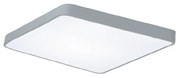 Πλαφονιέρα Οροφής 50x50cm Led 96w 9600lm 3CCT by switch on base Γκρι Μέταλλο &amp; Ακρυλικό Inlight 42034-Gray