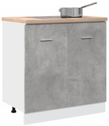 Ντουλάπι Νιπτήρα "Lyon" Γκρι Σκυρόδεμα 80x46x81,5 εκ. από Τεχνητό Ξύλο