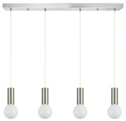 Κρεμαστό Φωτιστικό Οροφής Μέταλλο ADEPT TUBE H300 Φ85 Homelighting-77-8391-Νίκελ Ματ 77-8391
