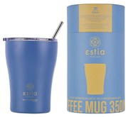 Θερμός Coffee Mug Save the Aegean 350ml Denim Blue Estia Home Art  01-12182