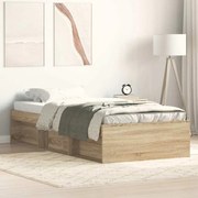 vidaXL Πλαίσιο Κρεβατιού Sonoma Δρυς 100x200 εκ.