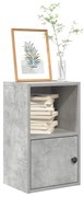 vidaXL Βιβλιοθήκη Γκρι Σκυροδέματος 31x24x52 εκ. Επεξεργ. Ξύλο