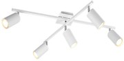 Σποτ Ράγα Πεντάφωτη 5xGU10 77cm White Matt Trio Lighting Marley 612400501