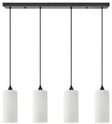 SE21-BL-4-4BL-GL3 ADEPT TUBE  Pendant White Glass+