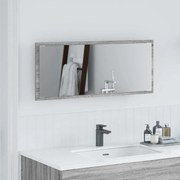 vidaXL Καθρέφτης μπάνιου  με φως LED Γκρι Σονόμα 90x8,5x37 εκ