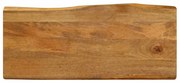 vidaXL Επιφάνεια Τραπεζιού 80x40x3,8 εκ. Live Edge Μασίφ Ξύλο Μάνγκο