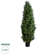 GloboStar® Artificial Garden CYPRESSUS LEYLANDII 20155 Τεχνητό Διακοσμητικό Φυτό Κυπαρίσσι Λέιλαντ Υ150cm