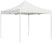 vidaXL Κιόσκι Πτυσσόμενο Επαγγελματικό Λευκό 2 x 2 μ. Αλουμινίου