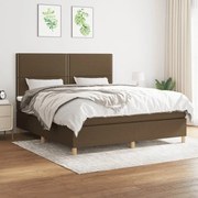 ΚΡΕΒΑΤΙ BOXSPRING ΜΕ ΣΤΡΩΜΑ ΣΚΟΥΡΟ ΚΑΦΕ 180X200 ΕΚ ΥΦΑΣΜΑΤΙΝΟ 3142276