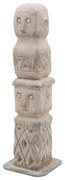 Artekko Cement Γκρι Διακοσμητικό Τοτεμ από Μαγνήσιο (9x9x40)cm Artekko D77590-DS