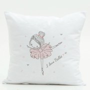 Διακοσμητική Μαξιλαροθήκη Printed Ballet Λευκό 45x45 - Borea Home