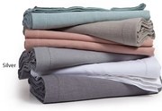 Τραπεζομάντηλο Cotton-Linen Silver Nef-Nef 150X250 Βαμβάκι-Λινό