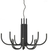 Φωτιστικό Οροφής Led SO.NOUVEAU/NERO 35W 2350Lm Φ78x52/190cm Black Ondaluce Μέταλλο