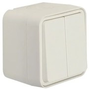 Διακόπτης K/R Επίτοιχος Λευκό ΙΡ55 Cubyko WNC042B Hager-WNC042B-Λευκό WNC042B