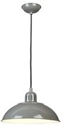 Κρεμαστό Φωτιστικό Οροφής 1xE27  Καμπάνα Φ30cm  Franklin Elstead Lighting-FRANKLIN-P-GY-Γκρι FRANKLIN-P-GY