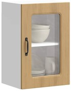 vidaXL Ντουλάπι κουζίνας με γυάλινη πόρτα "Kalmar" Artisan Oak