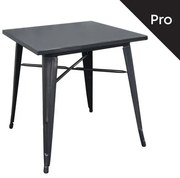 RELIX Τραπέζι Dining-Pro, Μέταλλο Βαφή Antique Black  70x70x75cm [-Μαύρο-] [-Μέταλλο-] Ε5200,10