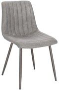 Καρέκλα Stripes 03-1118 48x56x80cm Grey