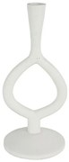 Κηροπήγιο Μεταλλικό 013.794180 Φ12x27cm White Μέταλλο