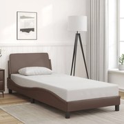 vidaXL Πλαίσιο Κρεβατιού με Κεφαλάρι Καφέ 80x200 εκ. Συνθετικό Δέρμα