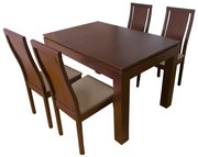 Bluimis ΣΕΤ ΤΡΑΠΕΖΑΡΙΑ MEGAN 1017 IN + JASMINE 1025 IN LIGHT WALNUT BL-400-11-011
