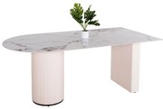 ΤΡΑΠΕΖΙ ΤΡΑΠΕΖΑΡΙΑΣ CERAMUS  12mmΚΕΡΑΜΙΚΟ TOP ΛΕΥΚΟ ΜΑΡΜΑΡΟ-MDF ΛΕΥΚΟ 180x90x76Υεκ.