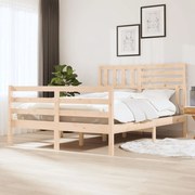Σκελετός Κρεβατιού Χωρίς Στρώμα 140x200 εκ Μασίφ Ξύλο 3101088