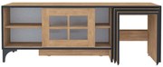 Έπιπλο Τηλεόρασης Με Ζιγκόν Revival 801CMY3014 150x42x54cm Oak