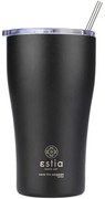 Ποτήρι - Θερμός Με Καλαμάκι Save The Aegean 01-23122 500ml Midnight Black Estia