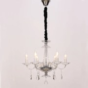 Πολυέλαιος Οροφής Aca Lompelia BLK80386PCC Chrome