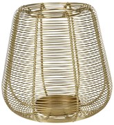 Φανάρι Κηροπήγιο με διαστάσεις 21x21cm, Χρυσό