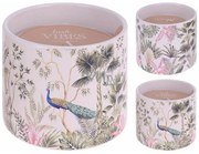 Αρωματικό Κερί CC5061030 Σε Κεραμικό δοχείο 10.5 x 10.5cm Σε 2 επιλογές σχεδίου και αρώματος