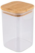 Estia Δοχείο Αποθήκευσης Bamboo Essentials 950ml 10x10x15.6cm Γυάλινο Με Καπάκι 01-12939