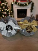 Κολοκύθα Γκρι βελούδινη μεγάλη - Χρυσό