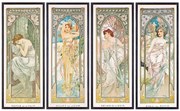 Αναπαραγωγή The Times of the Day (1899), Alfons Mucha