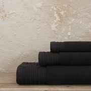 Πετσέτα Feel Fresh Total Black Nima Χεριών 40x60cm 100% Βαμβάκι