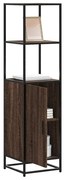Highboard καφέ δρυς Κατασκευασμένο ξύλο και μέταλλο - καφέ δρυς