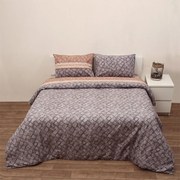 Παπλωματοθήκη Des. 6003 Σετ 2τμχ. Brown Anna Riska Μονό 160x240cm 100% Βαμβάκι