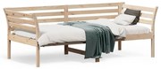 Κρεβάτι ημέρας χωρίς στρώμα 75x190 cm Στερεό ξύλο πεύκο 842882