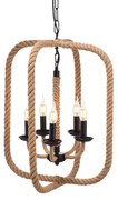 Φωτιστικό Οροφής Vintage 563505PRT Natural Rope, Metal