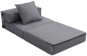 HOMCOM Πολυθρόνα-κρεβάτι, αποσπώμενο κάλυμμα, 70 cm x 70 cm x 61 cm, Σκούρο Γκρι