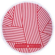 Στρογγυλή Πετσέτα Θαλάσσης Microfiber (Φ150) Greenwich Polo Club 3689 Red