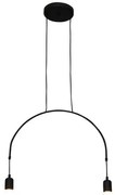 Κρεμαστό Φωτιστικό Οροφής 2xE27 G95 LED Μαύρο Everdina 77-3821 Homelighting-77-3821-Μαύρο 77-3821