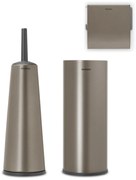Brabantia 1003477 Σετ αξεσουάρ τουαλέτας ReNew Platinum 3 τμχ