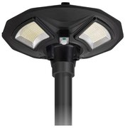 Ηλιακό Φωτιστικό Πλατείας LED 150W 6000K ABS Μαύρο 6553 Spotlight 6553 Μαύρο