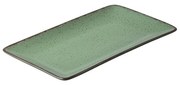 Πιατέλα Ορθογώνια Πορσελάνινη Terra Green 21x10.5cm - Estia