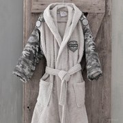 Παιδικό Μπουρνούζι Rythmos Army Grey Γκρι No3-4
