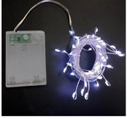 Χριστουγεννιάτικα Λαμπάκια 50 MICRO LED Μπαταρίας Lumen-30-0500-Λευκό 30-0500