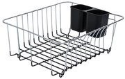 ESTIA ΚΑΛΑΘΙ ΝΕΡΟΧΥΤΗ ΜΕΤΑΛΛΙΚΟ 35x30x15cm ΜΕ ΜΑΥΡΗ ΒΑΣΗ ΣΙΛΙΚΟΝΗΣ