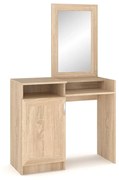 Τουαλέτα κρεβατοκάμαρας Rebecca pakoworld με καθρέπτη sonoma 90x38,5x147,5εκ 173-000036